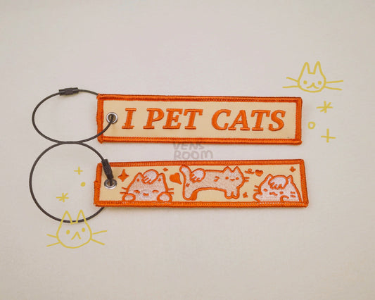 i pet cats keychain