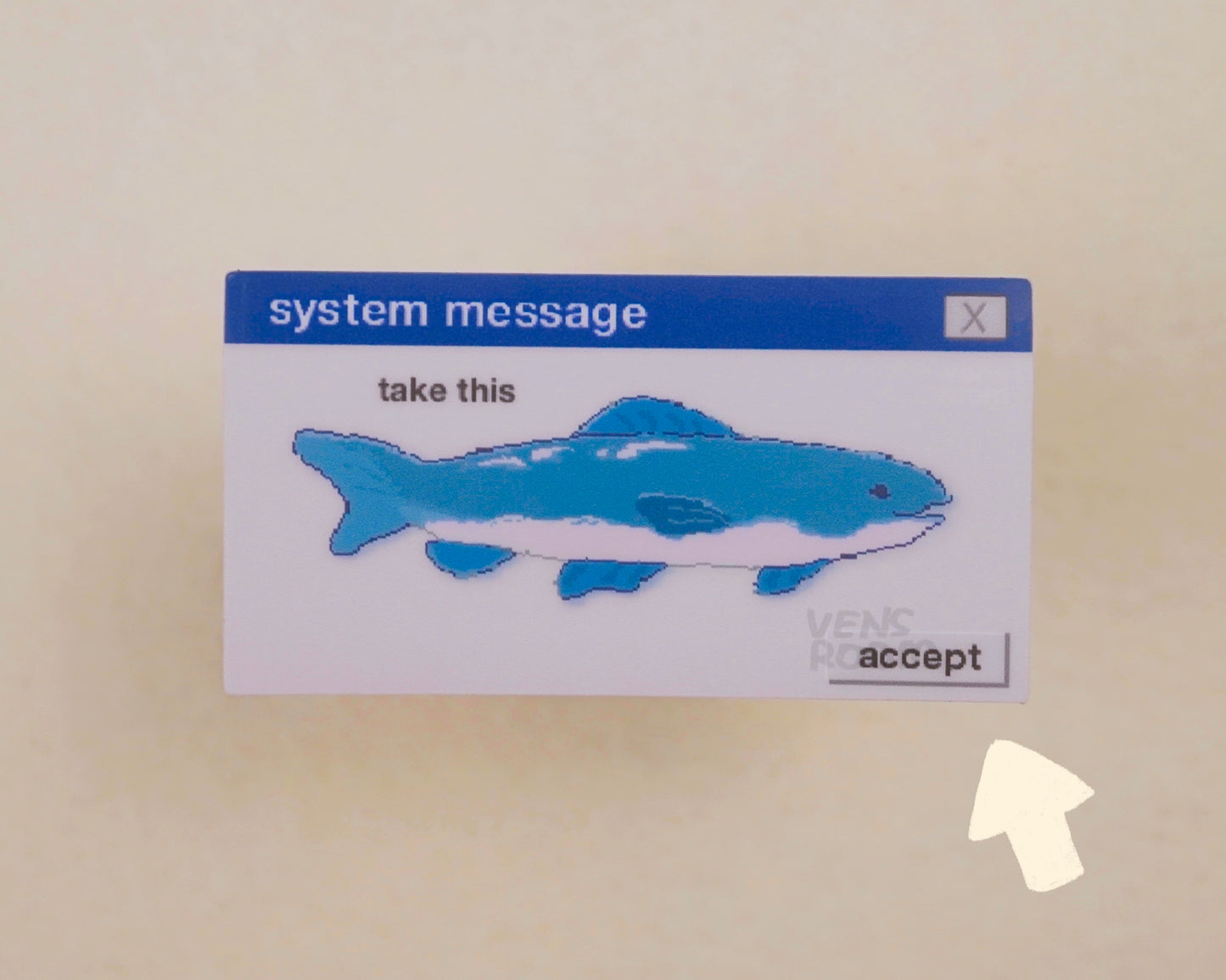take this fish sticker