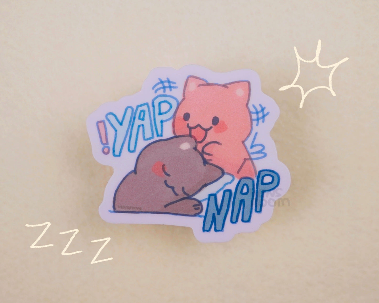 yap and nap sticker