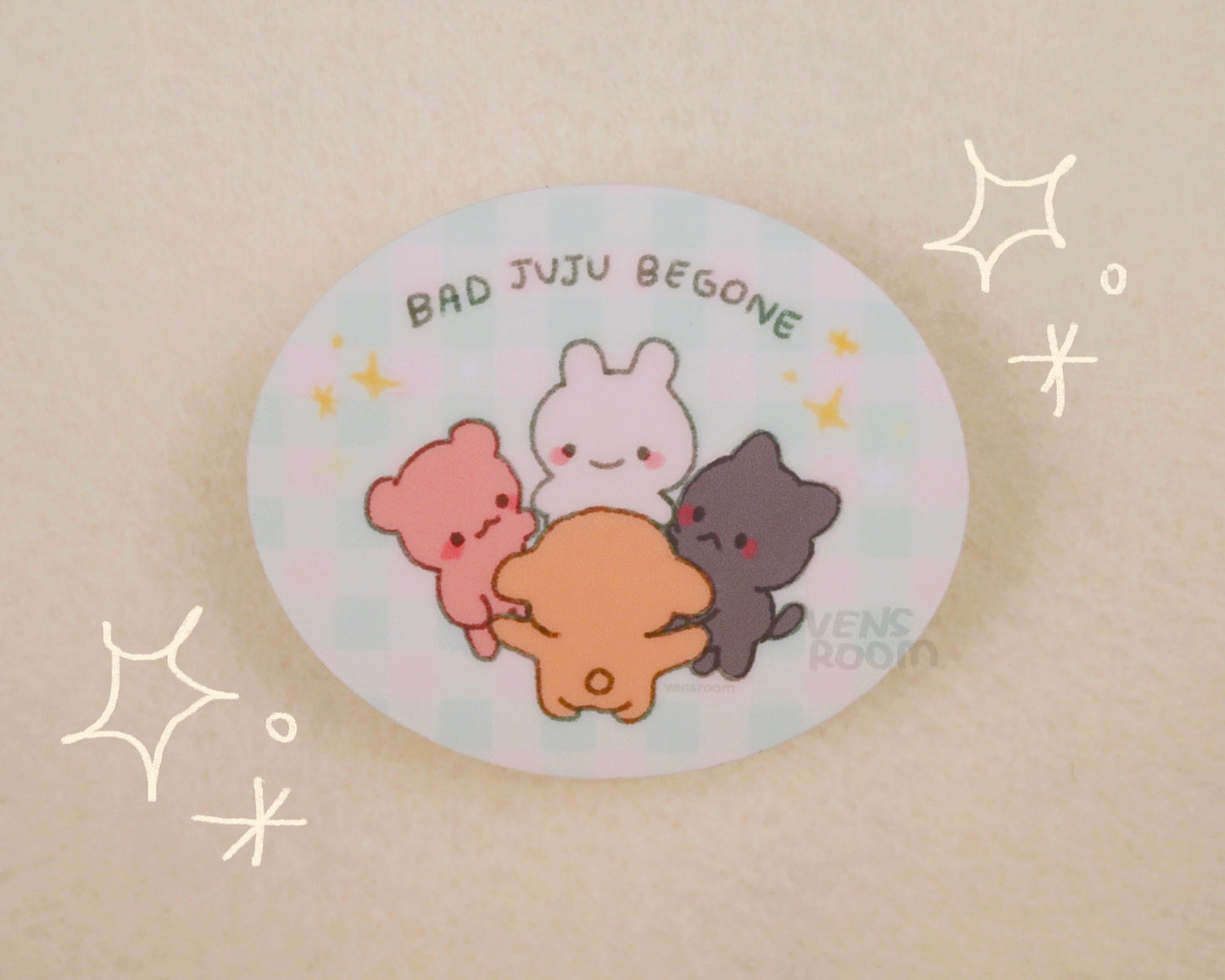no bad juju sticker