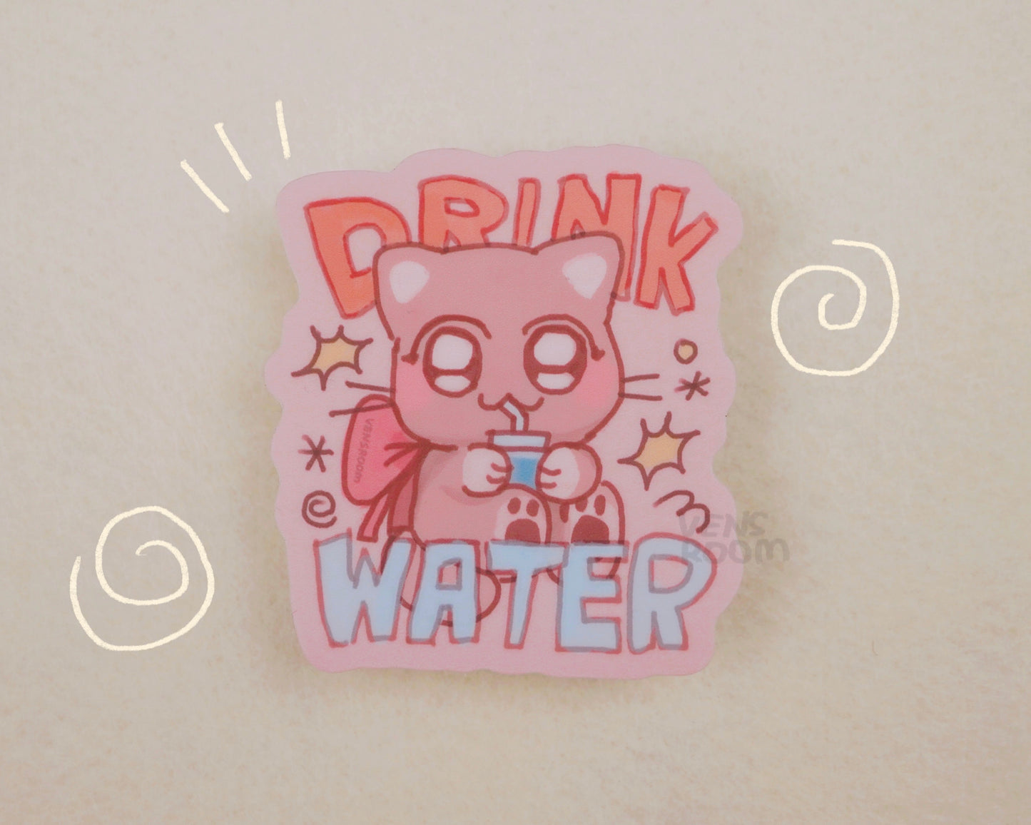drink water sticker