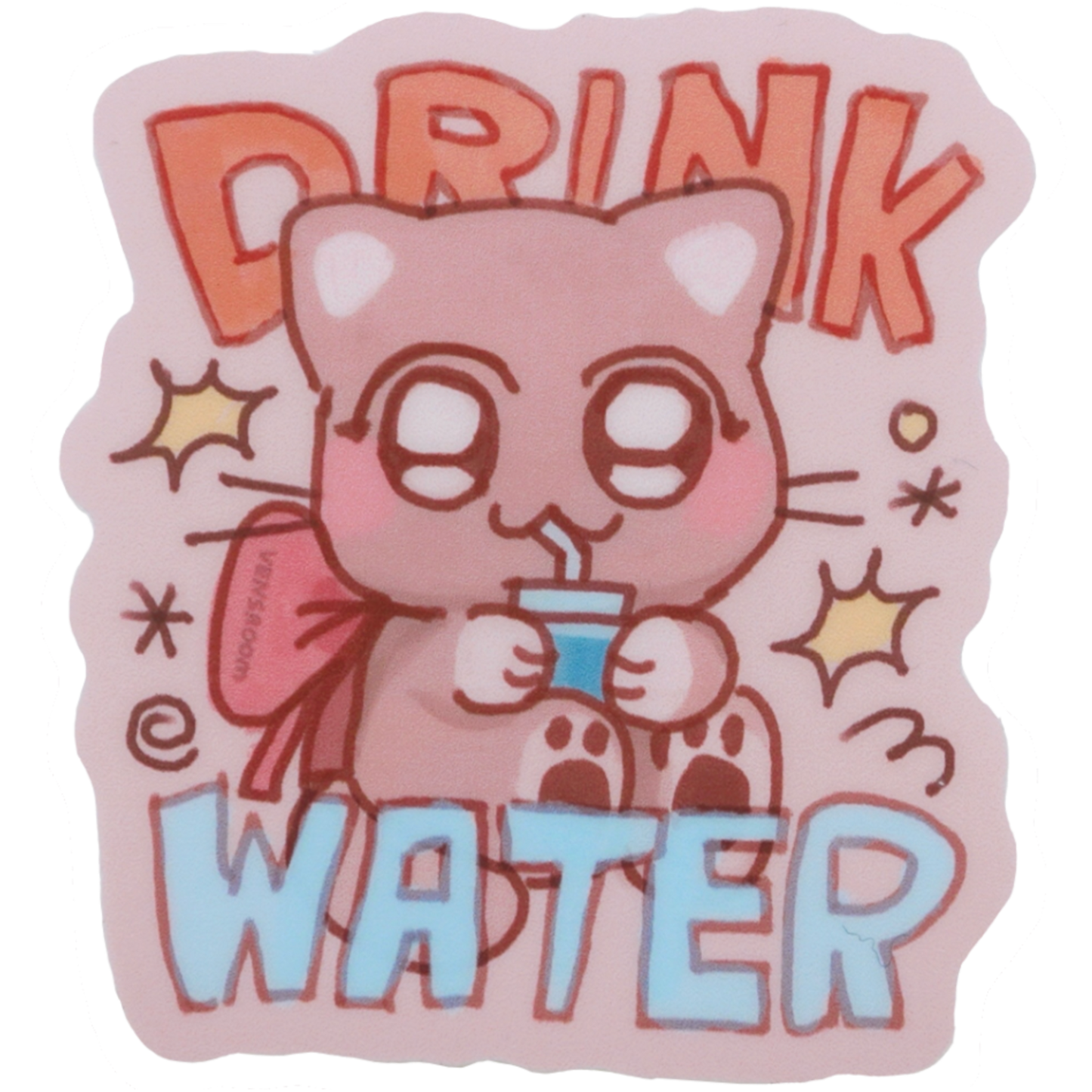 drink water sticker