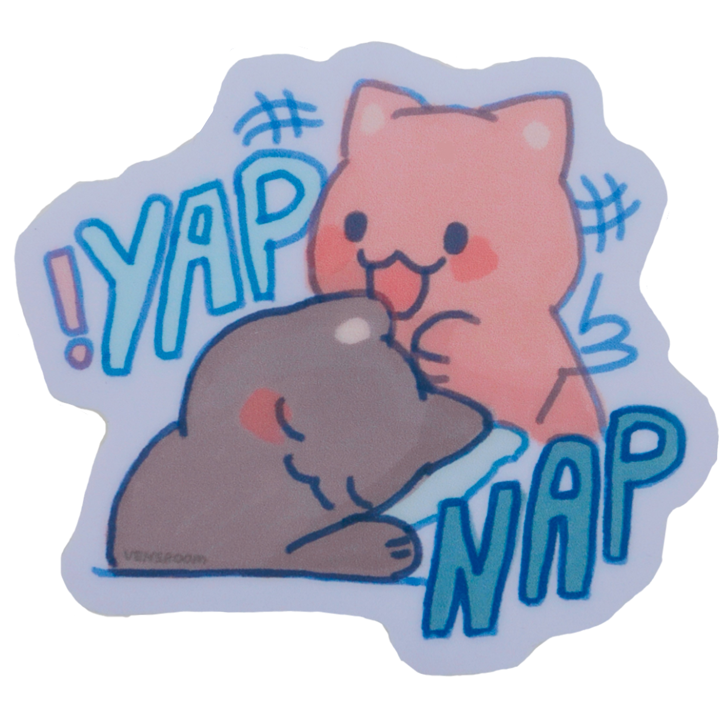 yap and nap sticker