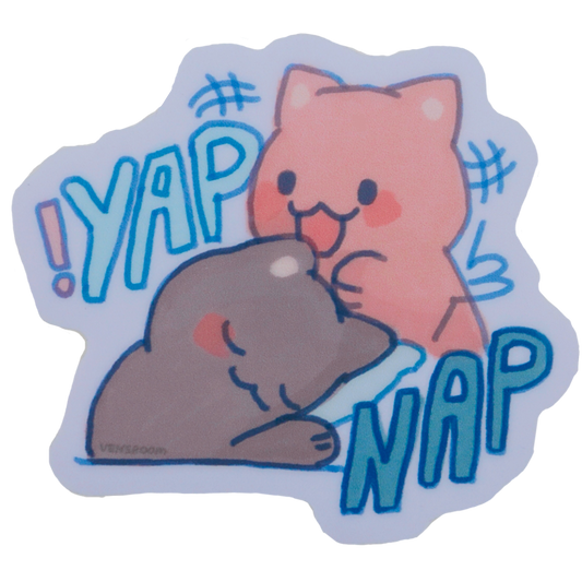 yap and nap sticker