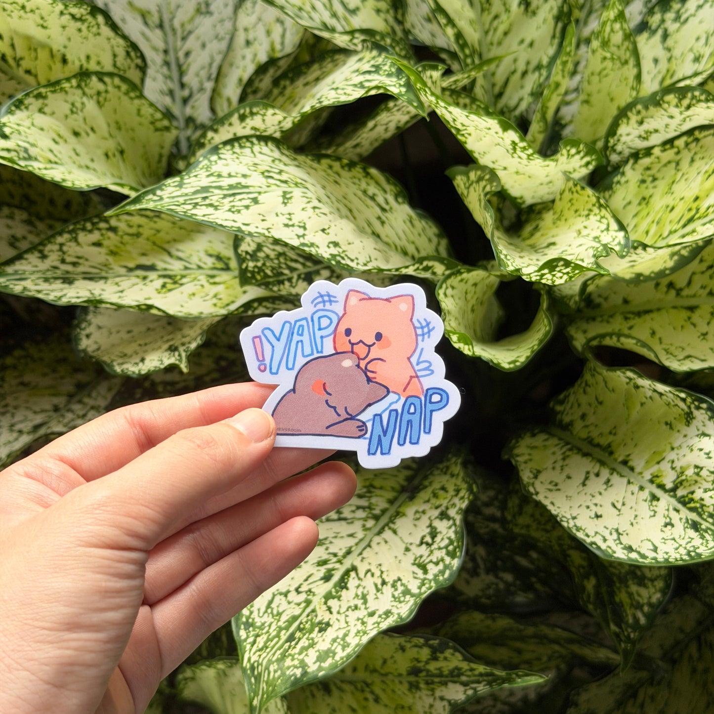 yap and nap sticker
