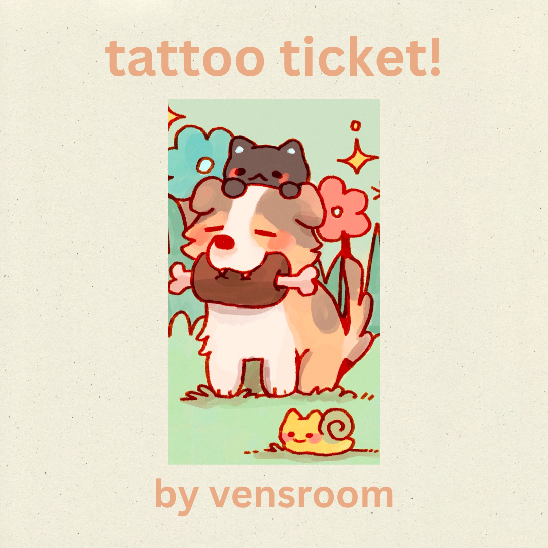 𓆝 tattoo ticket 𓆞