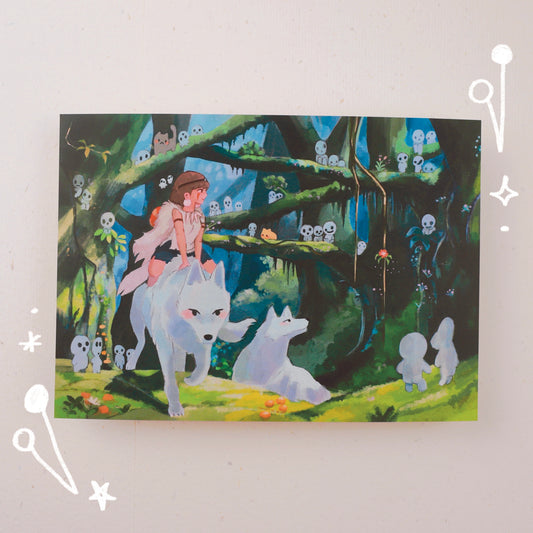 mononoke hime print