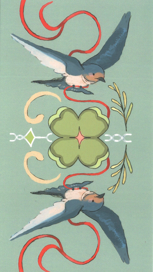 symmetry swallows print