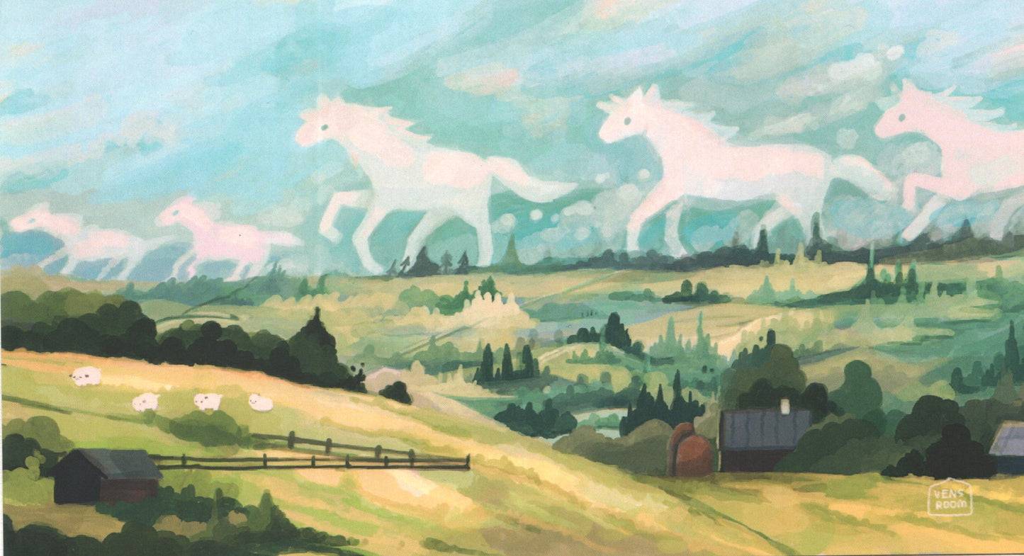 canter in the sky print