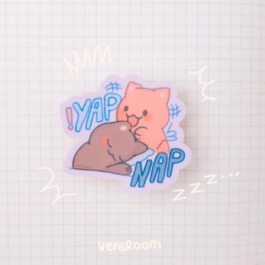 yap and nap sticker