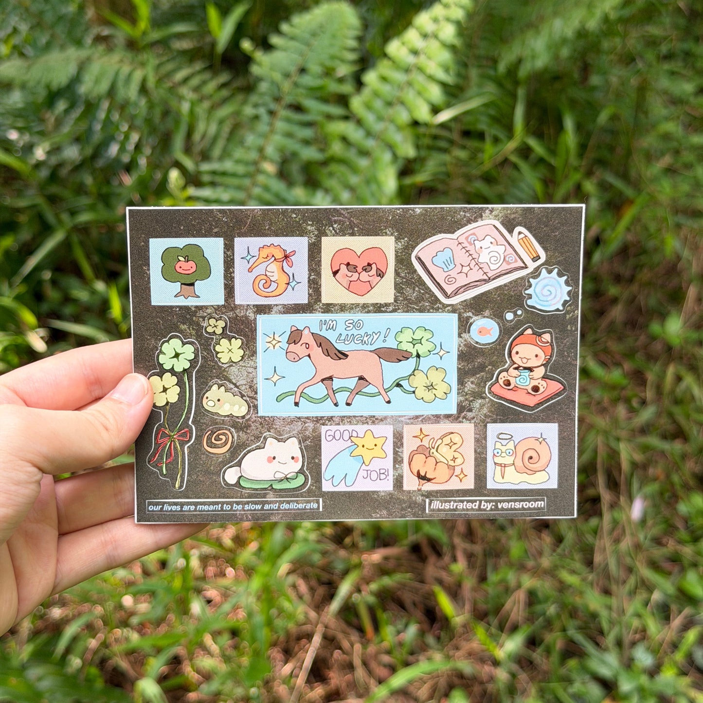 lucky horse sticker sheet (limited)