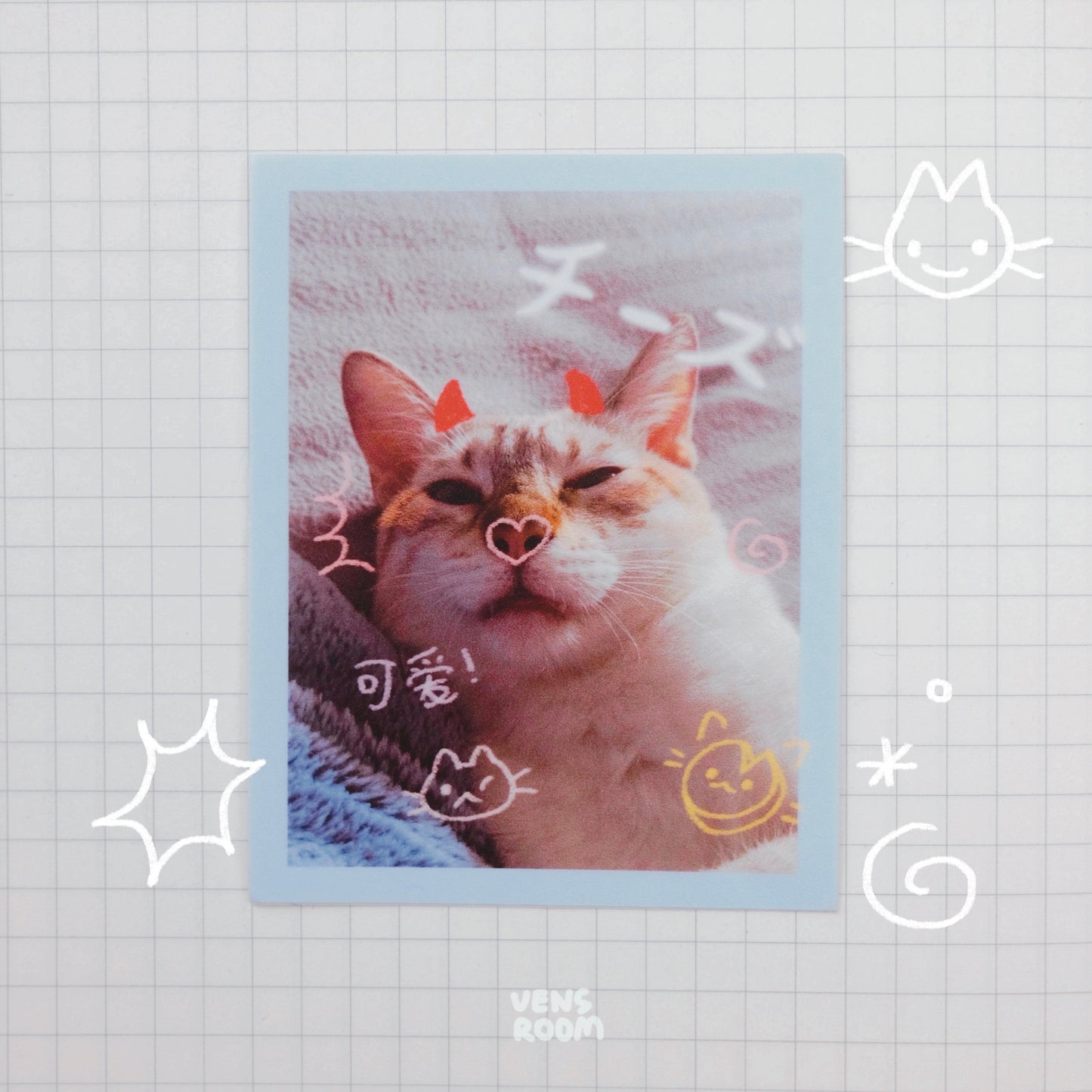 cheese polaroid sticker