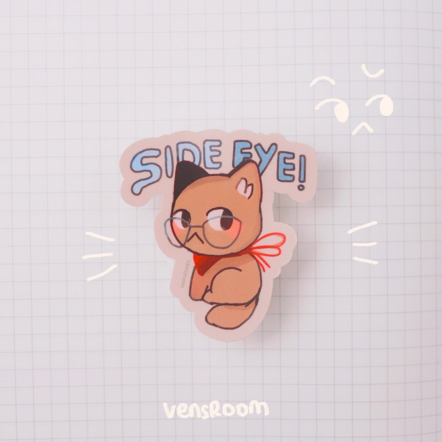 side eye sticker