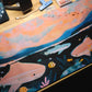 sunset shark deskmat