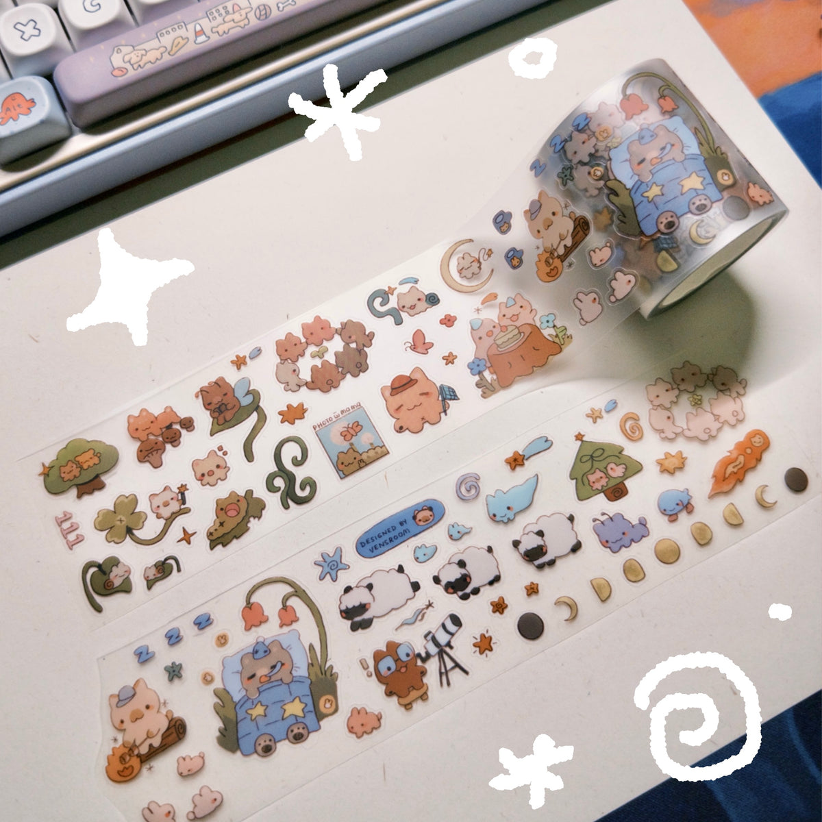 day to night sticker roll