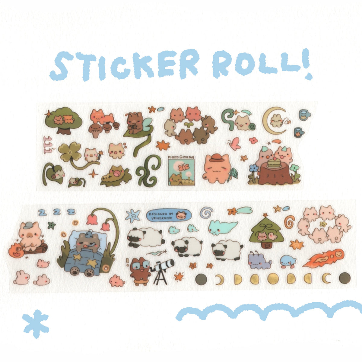 day to night sticker roll