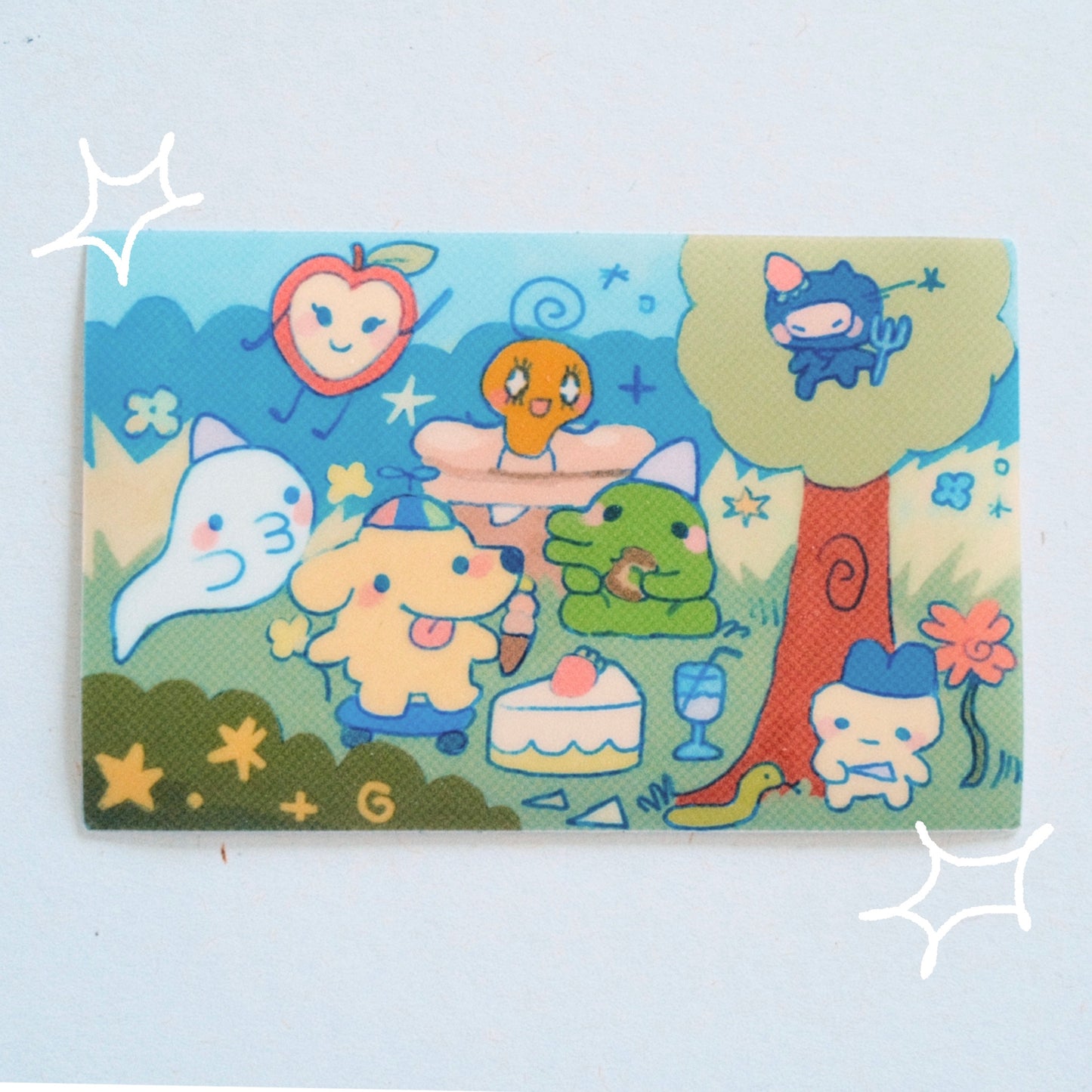 tamagotchi party sticker