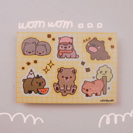 wom wom sticker sheet (final run)