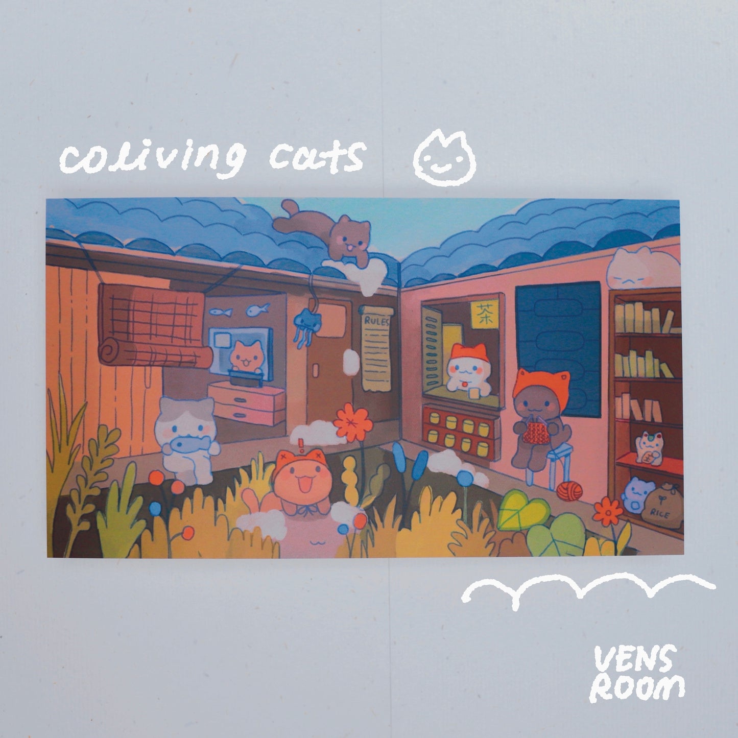 coliving cats print