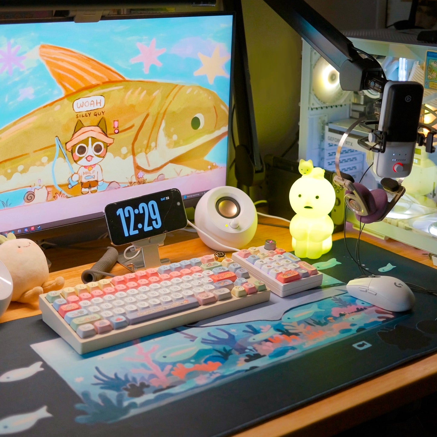 aquarium desk mat