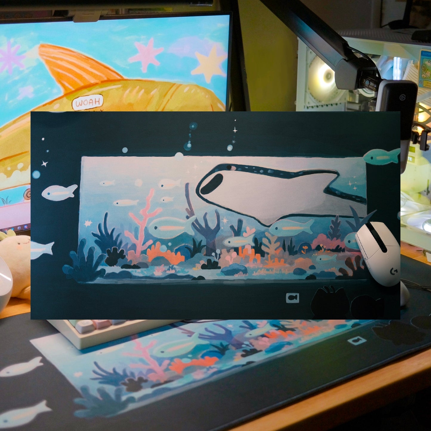 aquarium desk mat