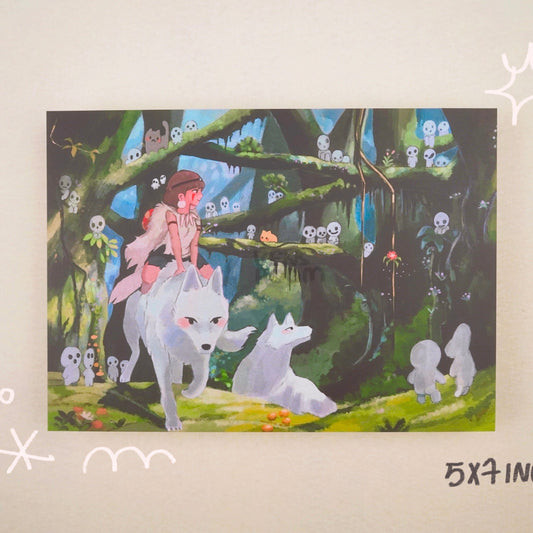 mononoke hime print
