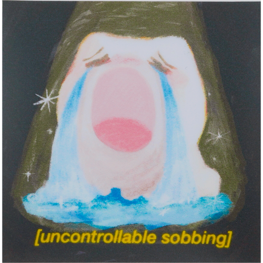 uncontrollable crying sticker