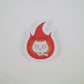 brb crashing out sticker