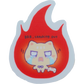 brb crashing out sticker