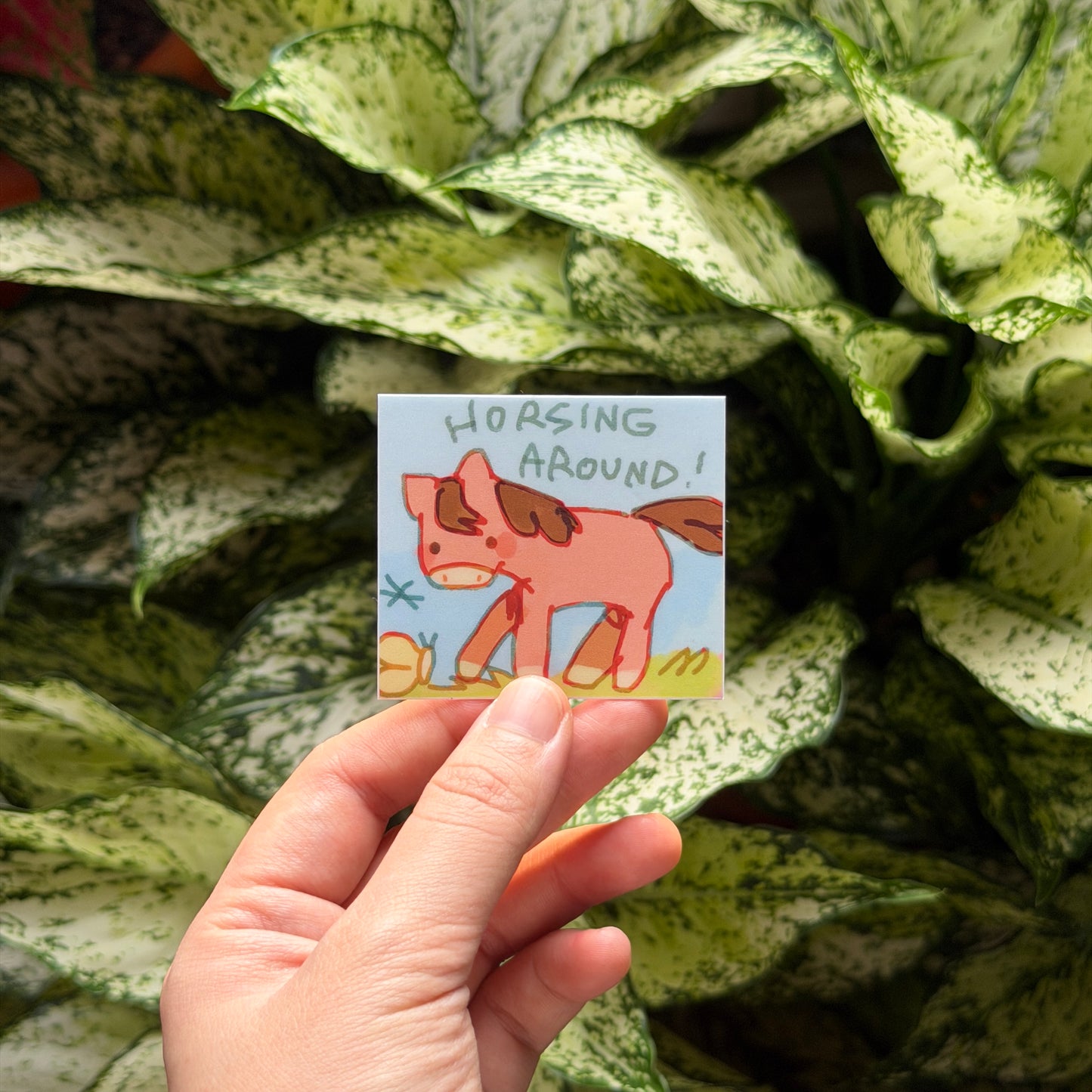 horsing around! sticker