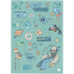 fish tunes sticker sheet