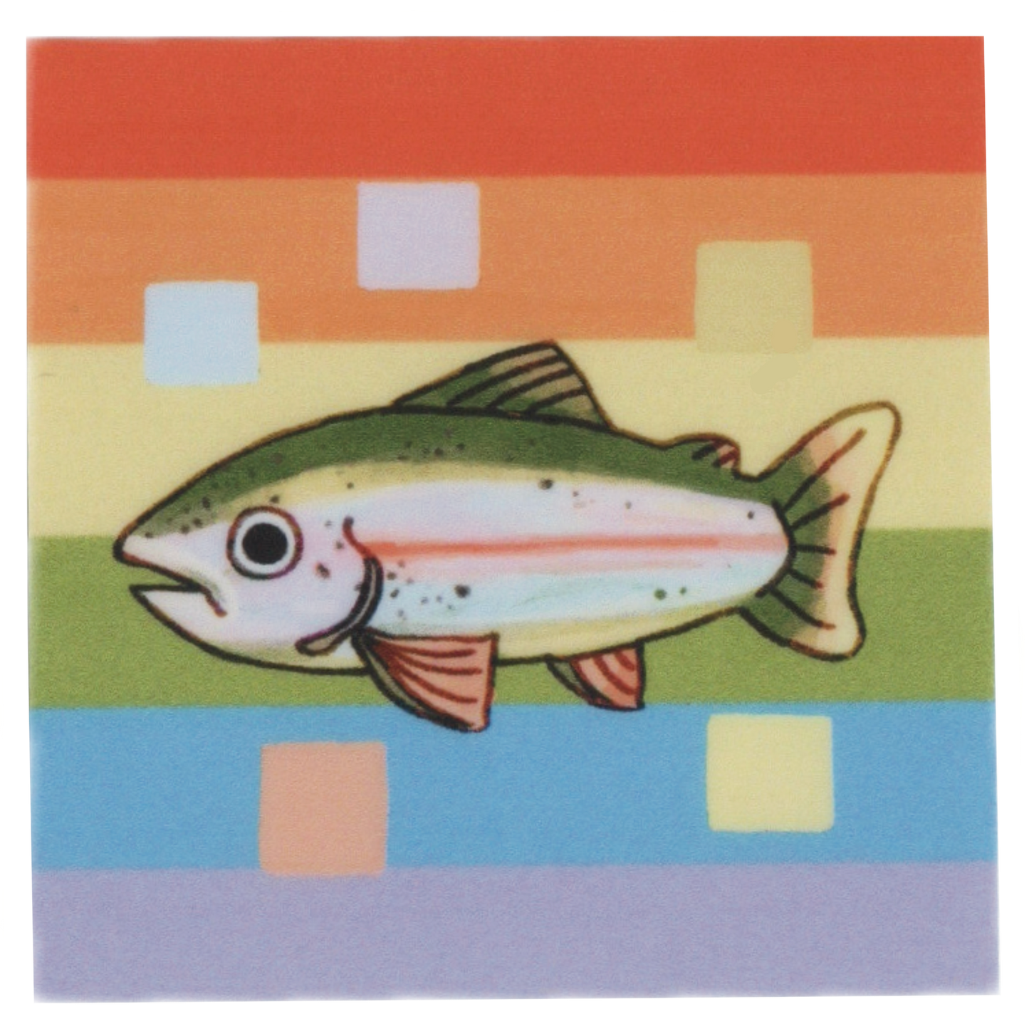 rainbow trout sticker