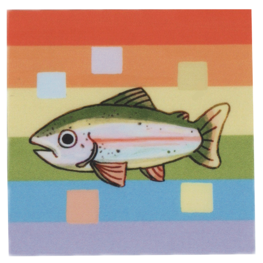 rainbow trout sticker