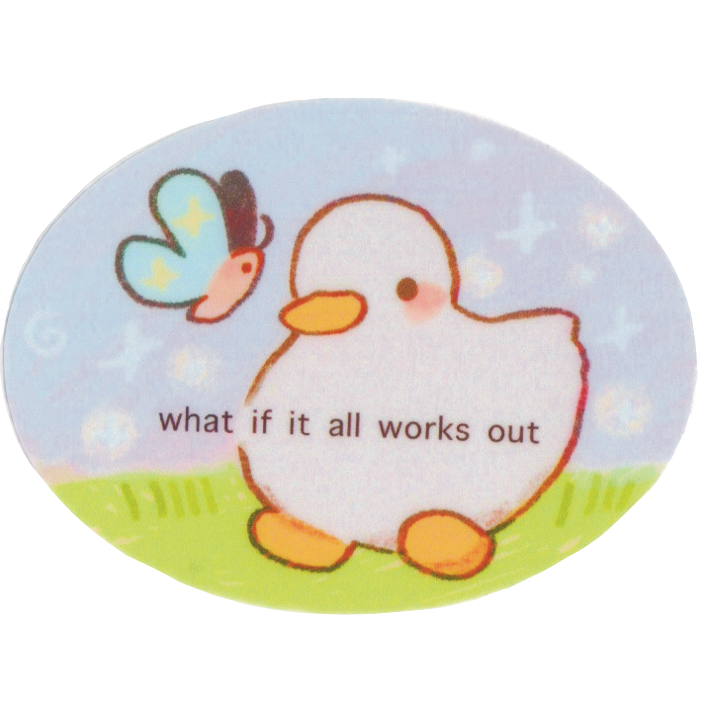 hopecore duck sticker