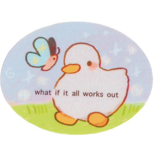 hopecore duck sticker