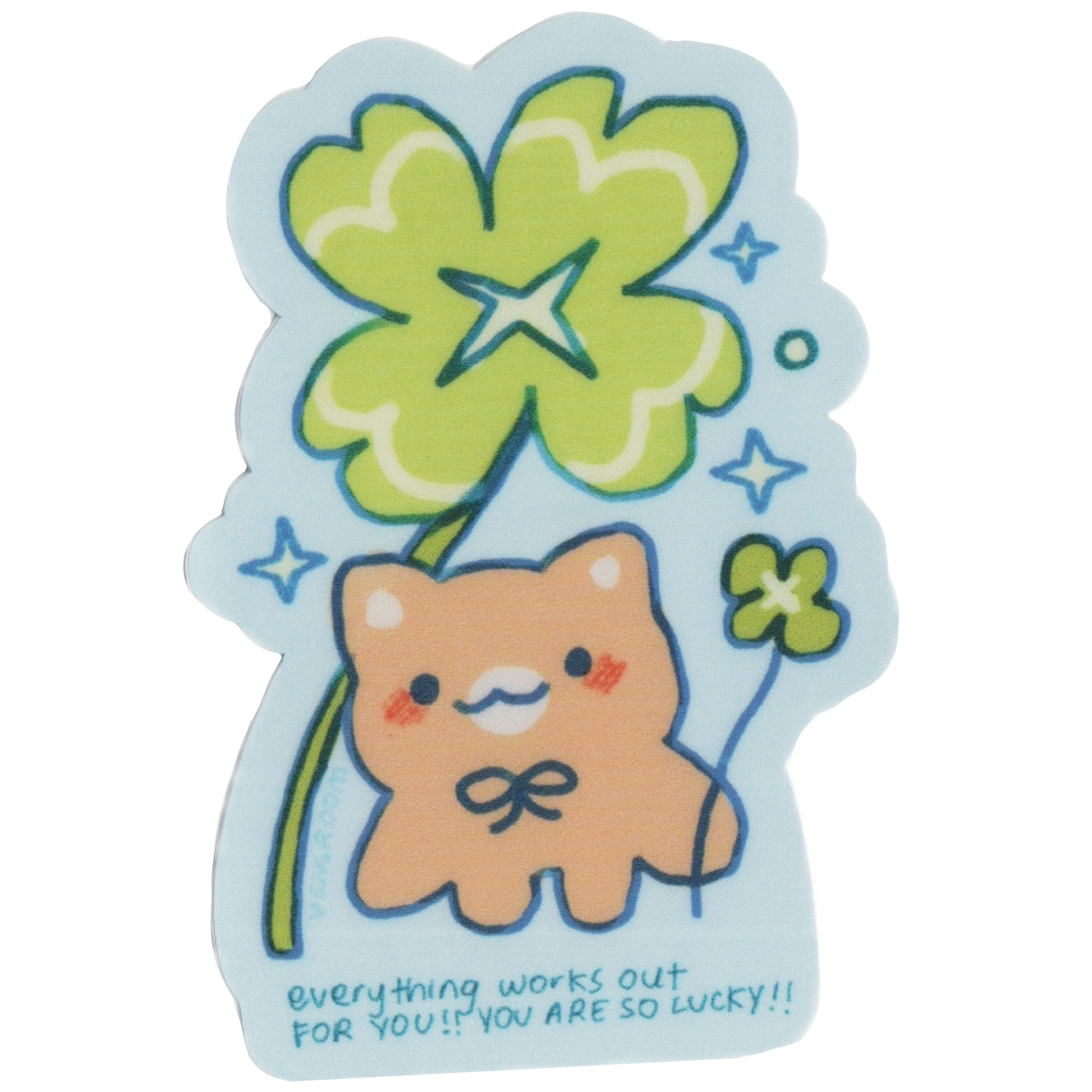 i'm so lucky sticker