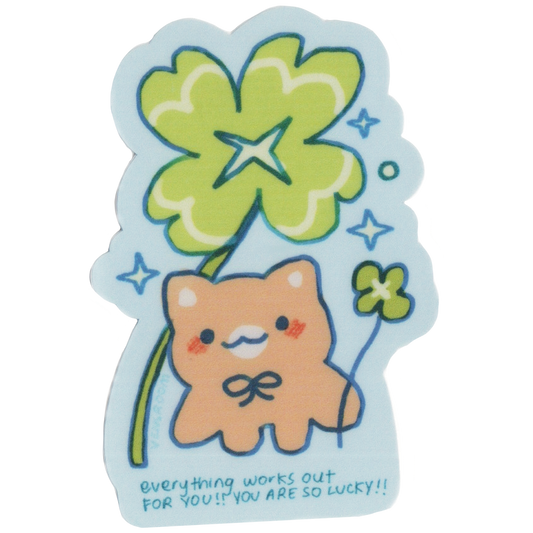 i'm so lucky sticker