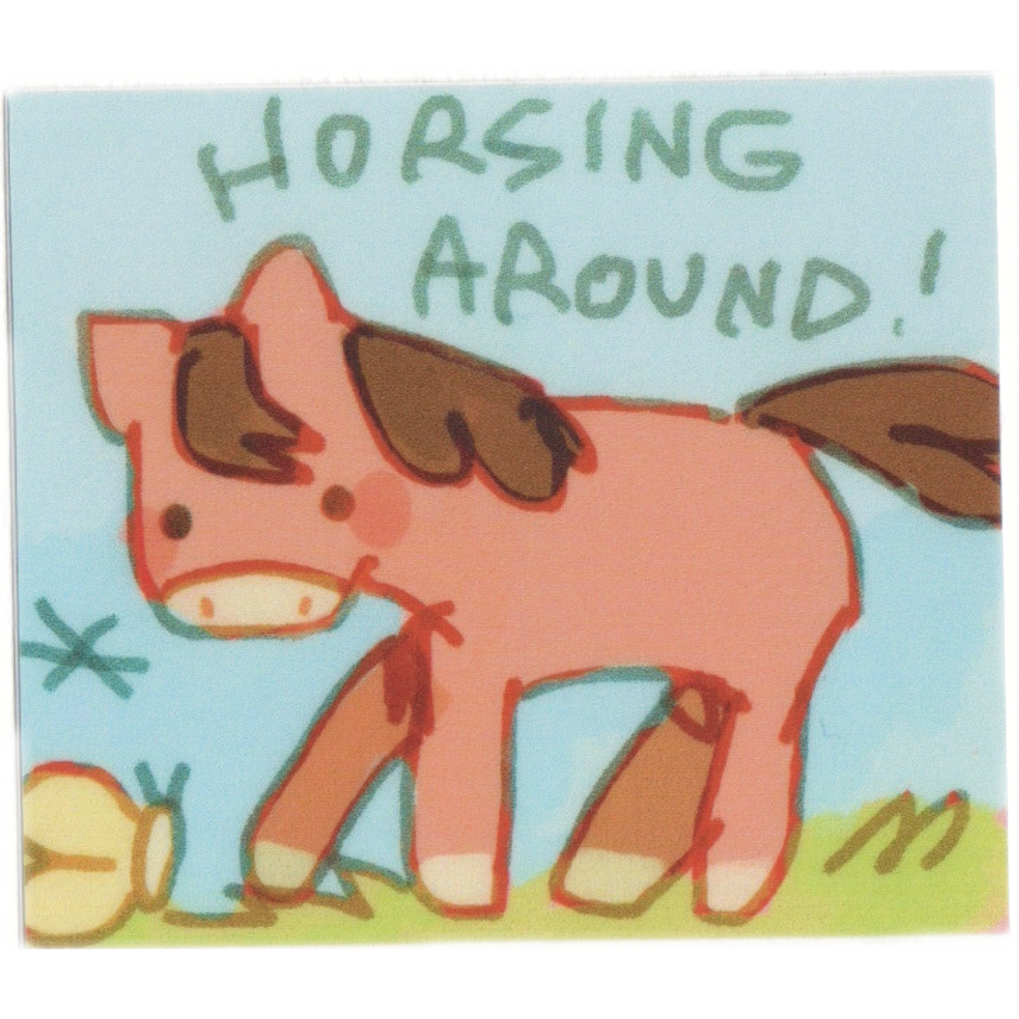horsing around! sticker