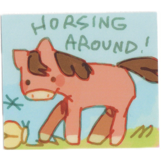 horsing around! sticker
