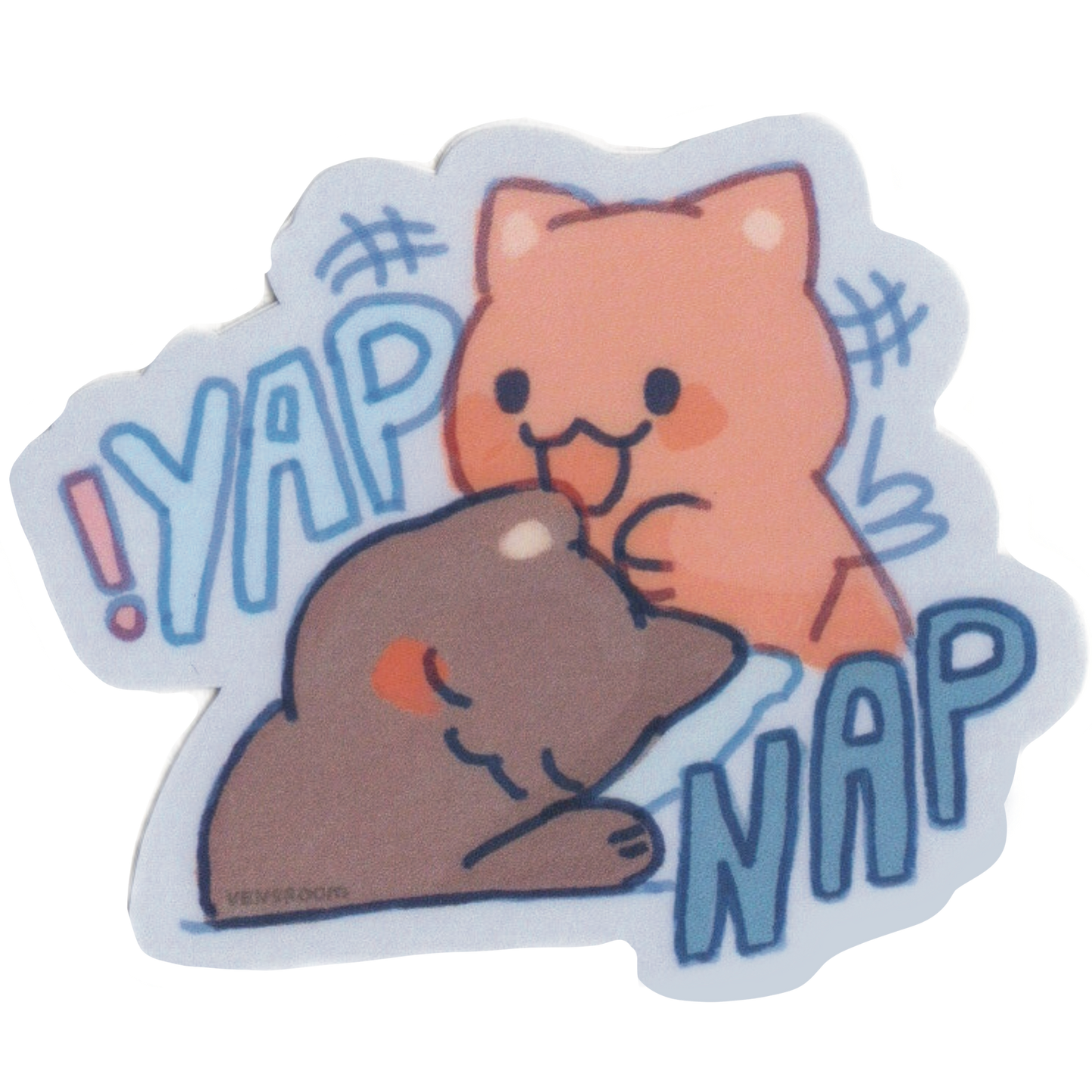 yap and nap sticker