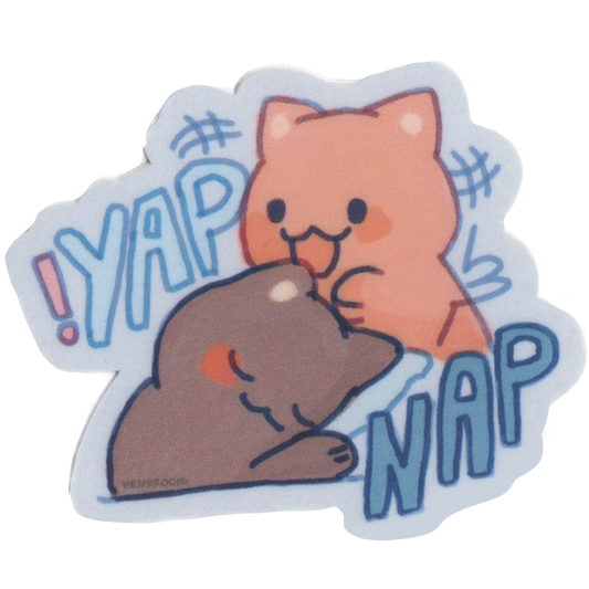 yap and nap sticker